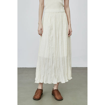 [Fragancia oscura] Chaleco sin mangas con textura de jacquard con patrón oscuro suave de CAREMIND, falda plisada estilo vacaciones 