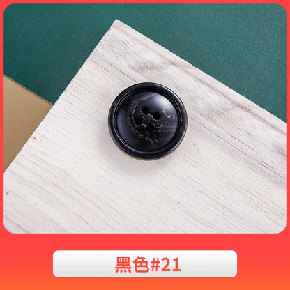 3444★ Gabardina negra con botones redondos para hombre, traje de pantalón, botones versátiles para mujer, ropa de traje