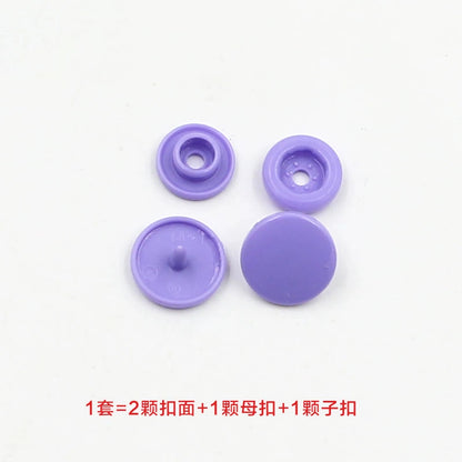 3413★  Plastic four-in-one buckle special button for colored baby clothes, seam-free hidden button, baby buckle nail button, mother and child buckle