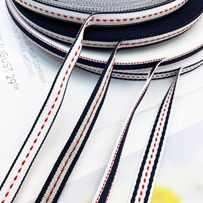 3855  Spot 1cm color jump point jacquard webbing edge pressing strip clothing side strip piping strip home textile decorative ribbon