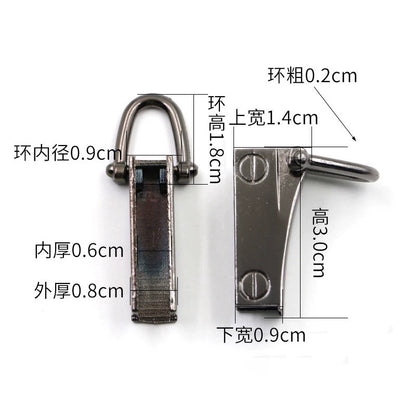 3518★ Botones para bolsos de mujer, accesorios para bolsos, tornillos, herrajes, hebillas metálicas DIY, tornillos, botones D, botones de ajuste, botones de herradura