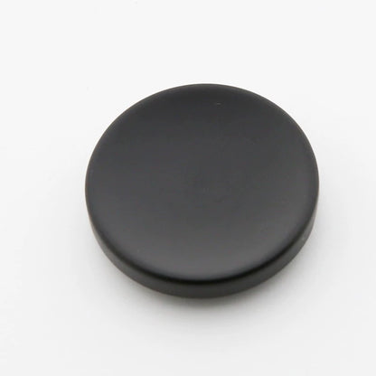 3454★ Botones redondos negros de alta gama para abrigo de cachemira, suéter, chaqueta de lana, ropa de mujer versátil, botones decorativos de resina