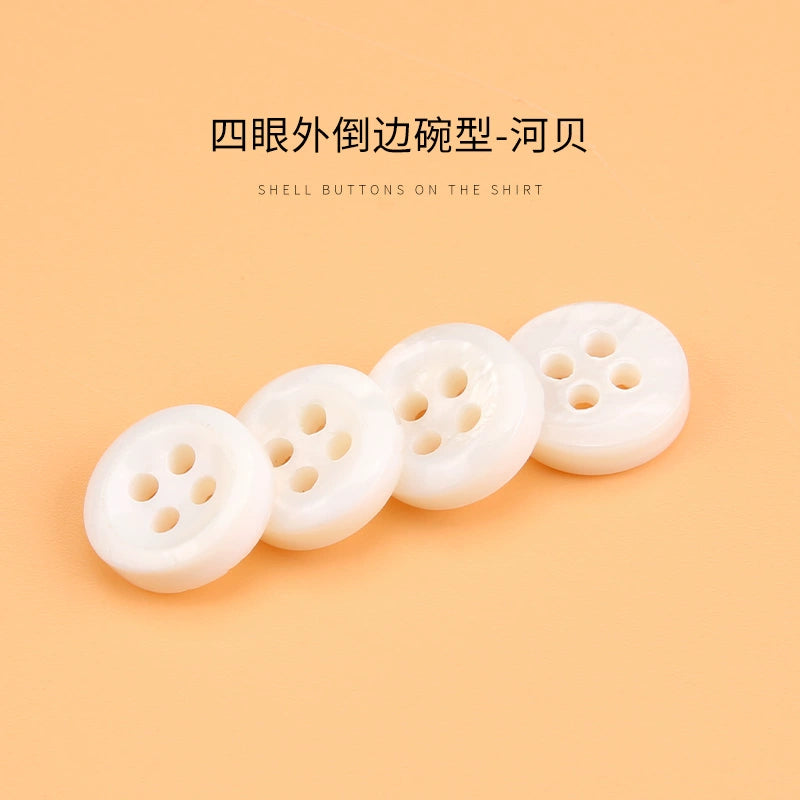 3310★  White shell buttons versatile exquisite high-end shirt POLO shirt buttons small buttons for men's and women's shirts and clothes