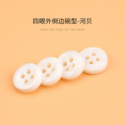 3310★  White shell buttons versatile exquisite high-end shirt POLO shirt buttons small buttons for men's and women's shirts and clothes