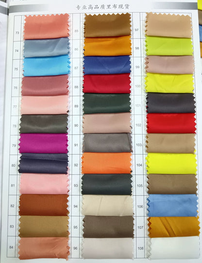 3902 Shumei forro de seda forro de sarga forro de traje abrigo gabardina ropa de mujer primavera verano otoño invierno ropa forro 8003