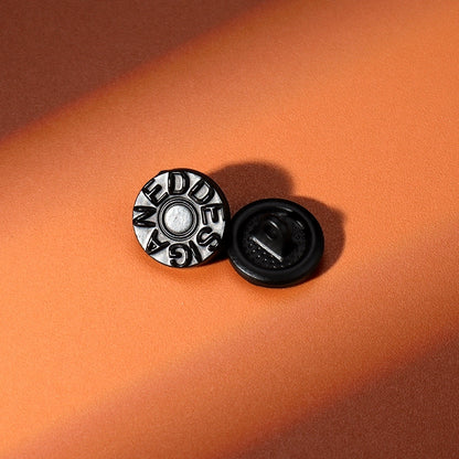 3406★  Black metal shirt buttons women's clothes exquisite round buttons versatile shirt cuffs neckline high-end buttons men