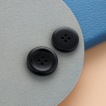 3459★  Black resin buttons men's suit jacket buttons top women's woolen coat trench coat pants versatile high-end buttons