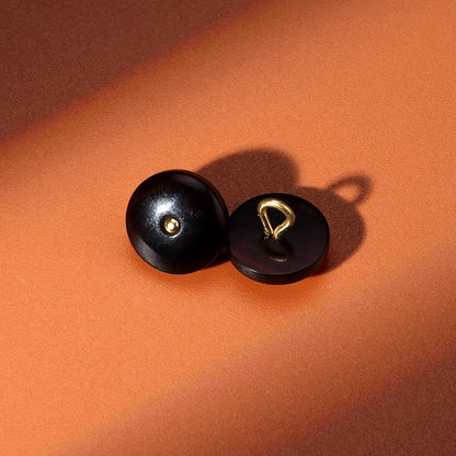 3327★  Natural real horn high-end buttons men's and women's fashion suit cuffs shirt shirt buttons black coffee small buttons