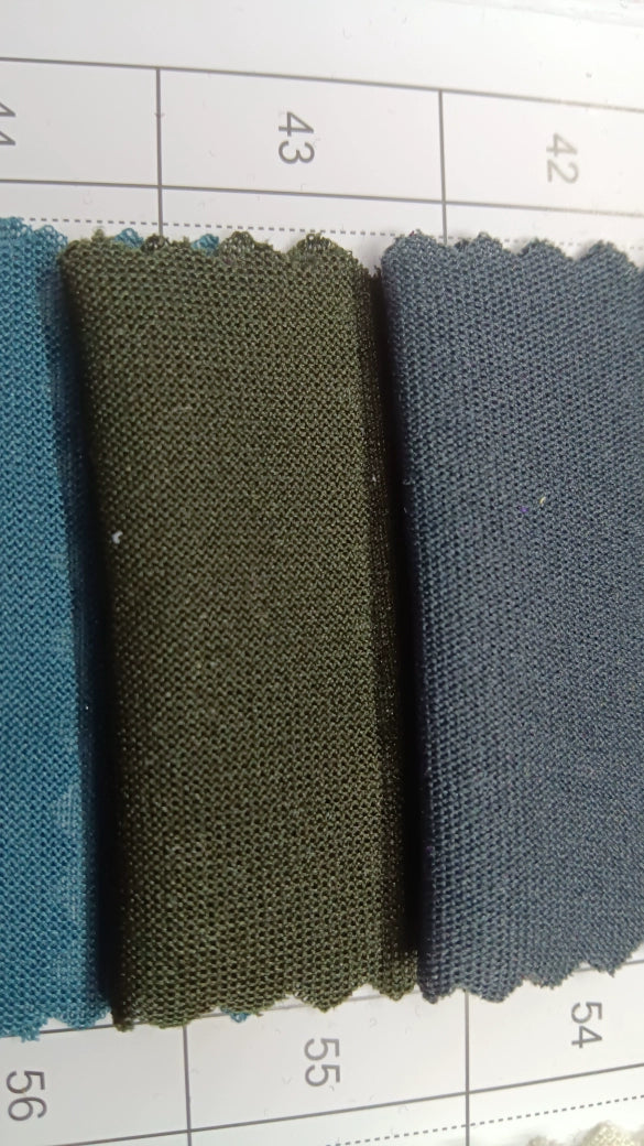 3905 Tejido elástico de verano, tejido fino de punto, forro de falda, tejido de imprimación absorbente de sudor, tejido de punto de una sola cara de alta elasticidad 8031