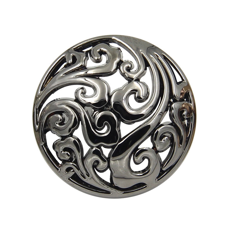 3449★ Botón de abrigo de metal de nube auspiciosa hueca segundo maestro Zhang Yunlei mismo botón de alta gama botón de chaqueta botón accesorios de ropa