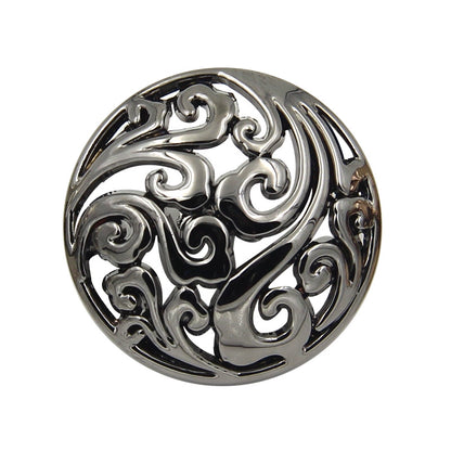 3449★ Botón de abrigo de metal de nube auspiciosa hueca segundo maestro Zhang Yunlei mismo botón de alta gama botón de chaqueta botón accesorios de ropa