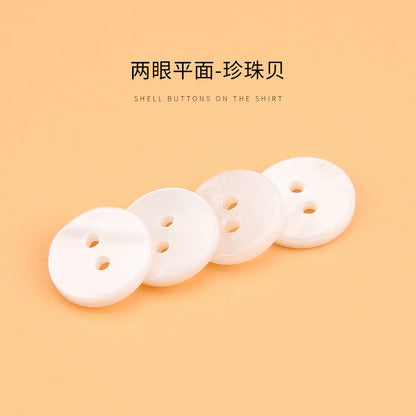 3310★  White shell buttons versatile exquisite high-end shirt POLO shirt buttons small buttons for men's and women's shirts and clothes