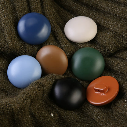 3400★  Semicircular mushroom buttons Brown woolen coat buttons Sweater clothes top buttons Jacket trench coat resin buttons