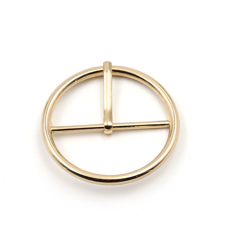 3272★  Metal luggage button buckle belt button round day buckle belt shoe and hat adjustment button pin buckle three-gear buckle