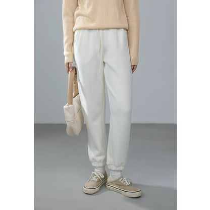 [Offre spéciale à durée limitée] Pantalon de survêtement simple et décontracté 100 % coton avec cordon de serrage pour femme, nouveau design original d'automne