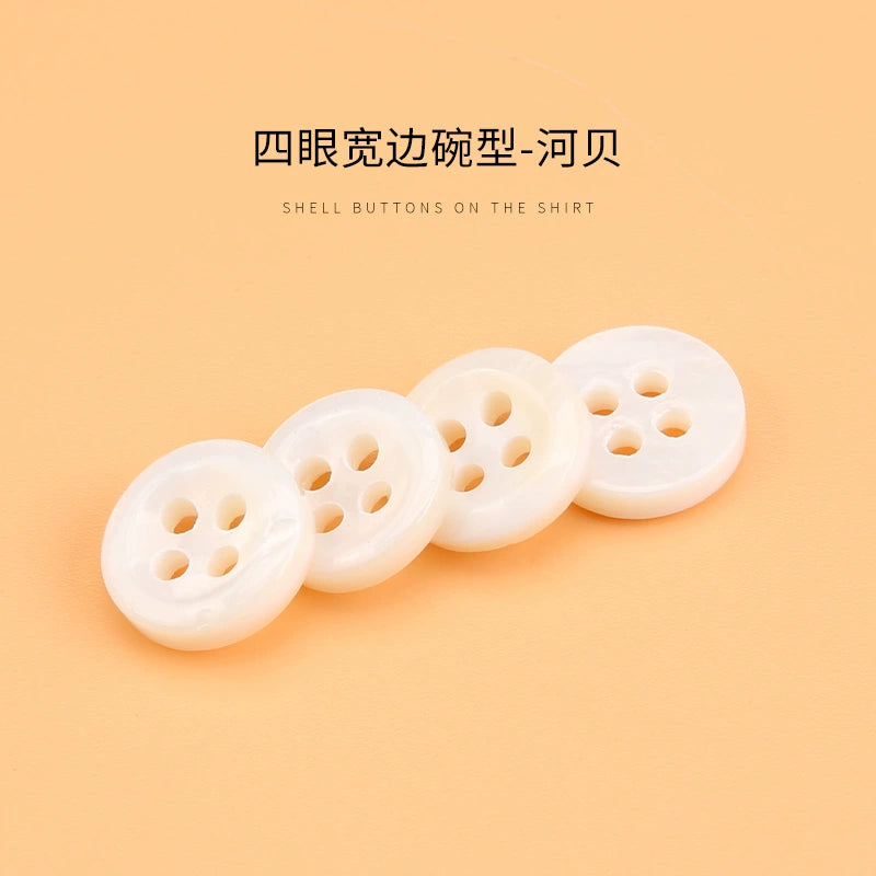 3310★  White shell buttons versatile exquisite high-end shirt POLO shirt buttons small buttons for men's and women's shirts and clothes