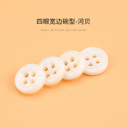3310★  White shell buttons versatile exquisite high-end shirt POLO shirt buttons small buttons for men's and women's shirts and clothes