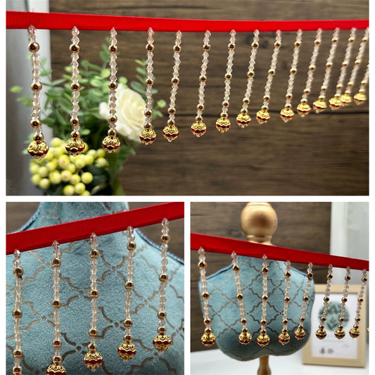 3728 7,5 cm de ancho, accesorios de encaje con flecos para industria pesada, cortinas hechas a mano, ropa de boda, lámpara de escritorio, decoración de ropa