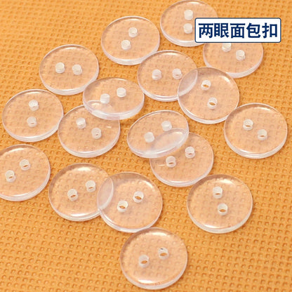 3334★  Button Button Transparent Two Eyes Four Eyes Bread Shirt Fur Collar Mink Shirt Button Clothing Bottom Button Pad Button Small Button