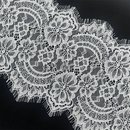 3747 Malla de 23 cm de ancho, pestañas, encaje, accesorios de ropa para muñecas hechos a mano, vestidos, cortinas de boda, materiales