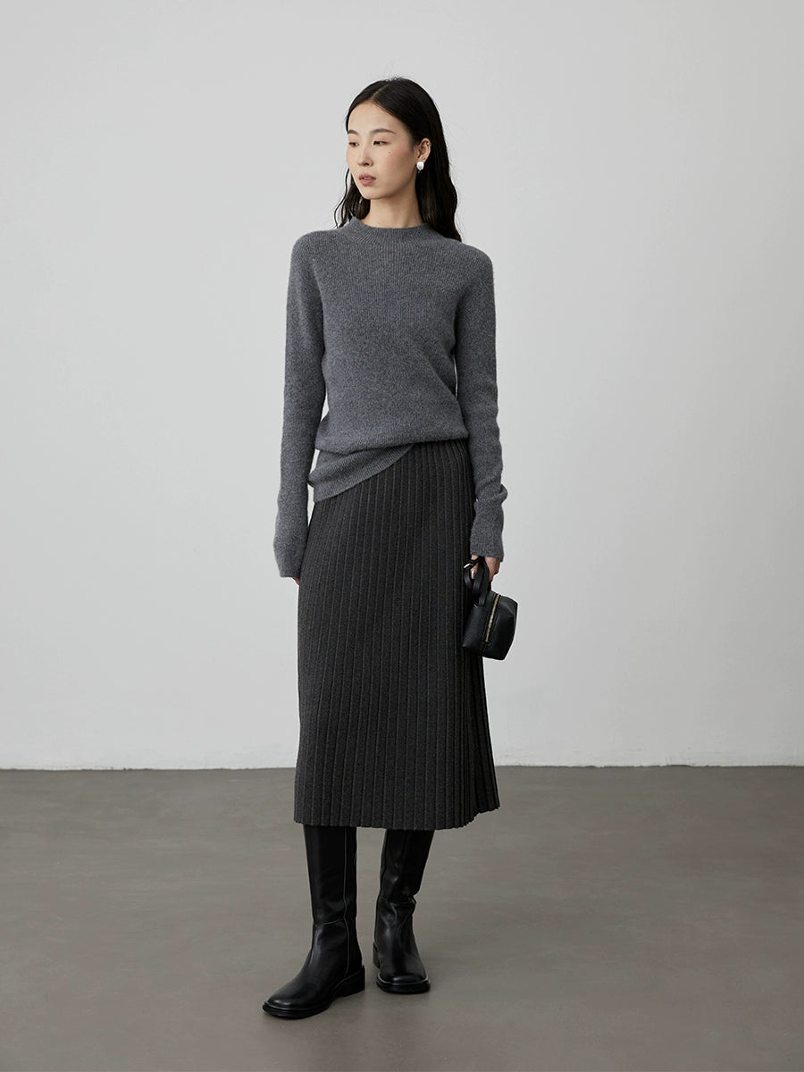 [Seamless series/turtleneck wool bottoming shirt] CAREMIND premium pure cashmere comfortable top autumn and winter
