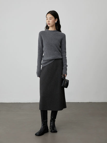 [Seamless series/turtleneck wool bottoming shirt] CAREMIND premium pure cashmere comfortable top autumn and winter