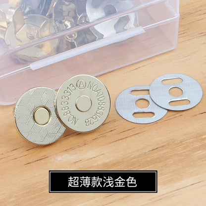 3473★ Hebilla magnética de metal Hebilla magnética Bolso con botón magnético fuerte sin costuras Hebilla de succión Abrigo Botón oculto Accesorios de billetera