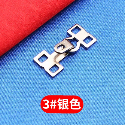 3509★ Botones de visón de metal, ganchos de hebilla, hebillas ocultas, hebillas colgantes, hebillas de cuello de estilo, botones de ropa de abrigo de piel de alta gama