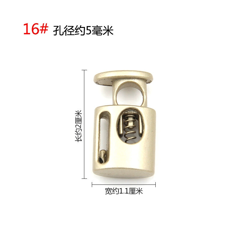 3542★ Hebilla de ajuste de campana de metal, hebilla de resorte de contracción de carga de suéter, hebilla de ajuste elástico, hebilla de cuerda, hebilla de cuerda, hebilla de nariz de cerdo