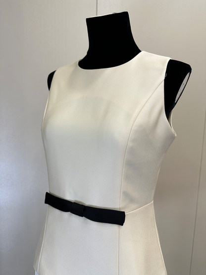 8029★  French suit skirt women's splicing pleated skirt slim high-end commuter sleeveless dress short skirt
