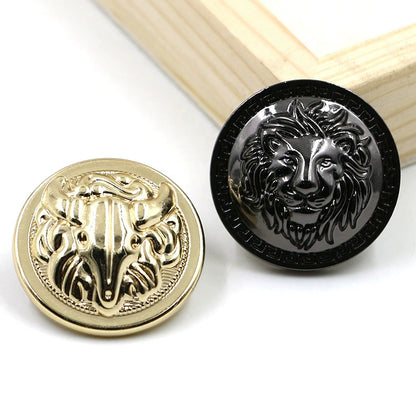 3437★ Botones metálicos retro británicos, botones de traje, botones decorativos para abrigos, chaquetas, gabardinas, accesorios de ropa, botones dorados