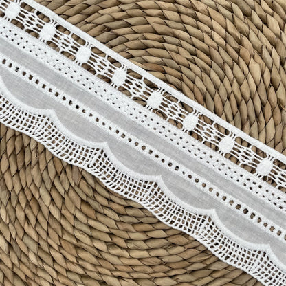 3795 Exquisita tela de algodón étnica retro, tela de encaje bordado, accesorios de ropa DIY, costura de cortinas, tela para el hogar