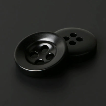 3446★ Botones redondos negros para abrigo, moda femenina, versátil, de lana, para suéter, chaqueta, cárdigan, gabardina, botones pequeños