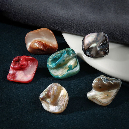 3258★ high-end shell buttons, men's and women's clothes, coats, coats, high-end irregular buttons, children's sweaters, cardigans, small buttons