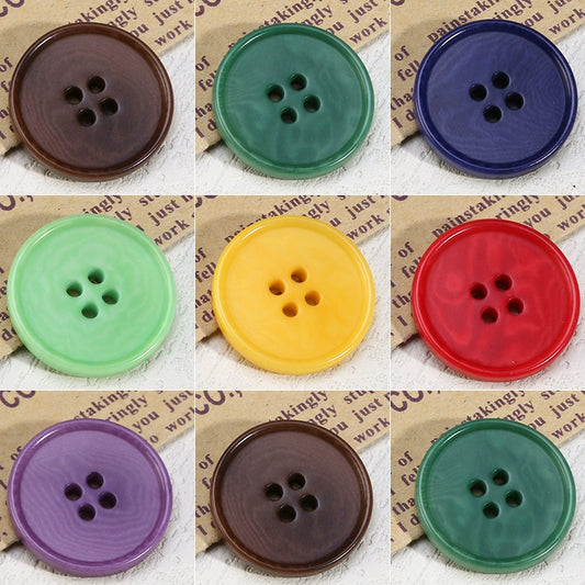 3293★  Shirt lining clothes decorative buttons colorful high-end versatile button cardigan coat jacket round button accessories
