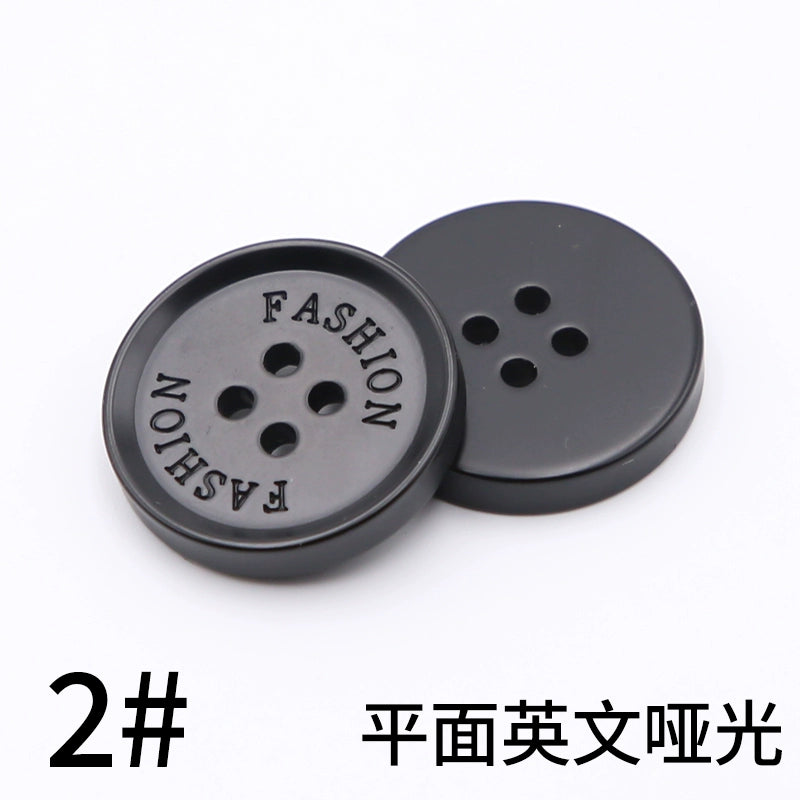 3445★ Botones redondos negros para abrigos, botones para chaquetas de traje para hombres y mujeres, accesorios versátiles para gabardinas y botones superiores.