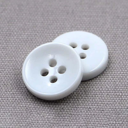 3344★  Round shirt resin button clothes white four-eye bowl shirt small button cardigan button coat clothing accessories