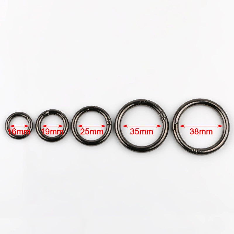 3532★ Anillo de metal de moda para bolso, botón, bolso, equipaje, zapatos, cadena decorativa, botón, abrigo, cortavientos, anillo abierto