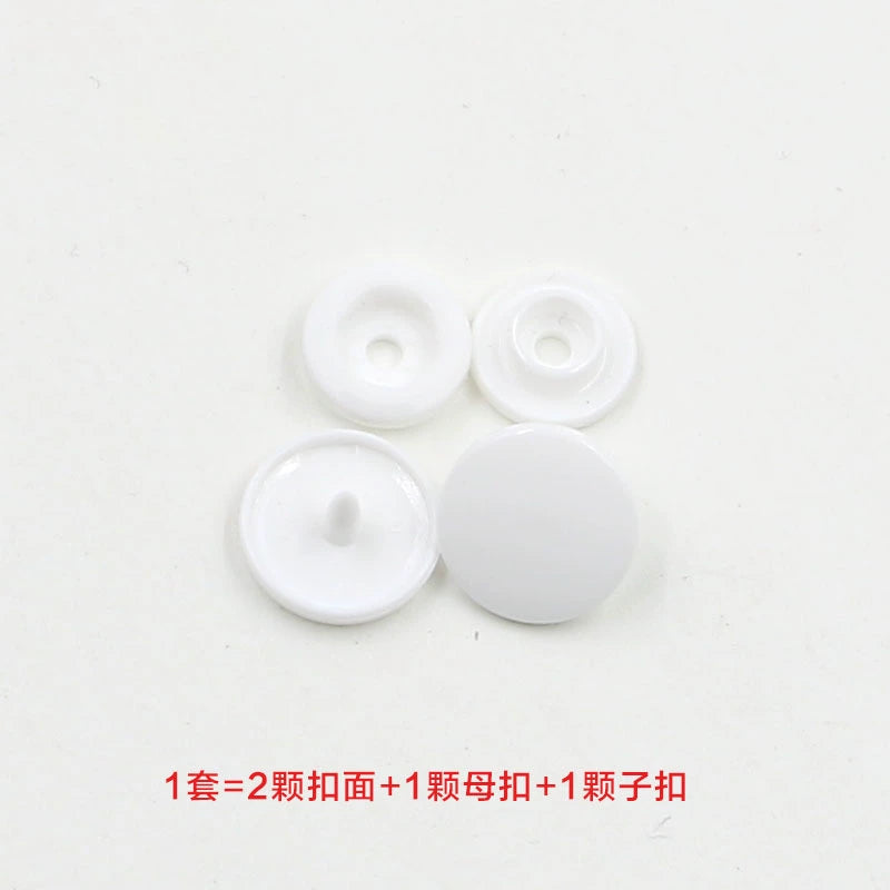 3413★  Plastic four-in-one buckle special button for colored baby clothes, seam-free hidden button, baby buckle nail button, mother and child buckle