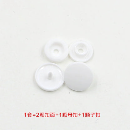 3413★  Plastic four-in-one buckle special button for colored baby clothes, seam-free hidden button, baby buckle nail button, mother and child buckle