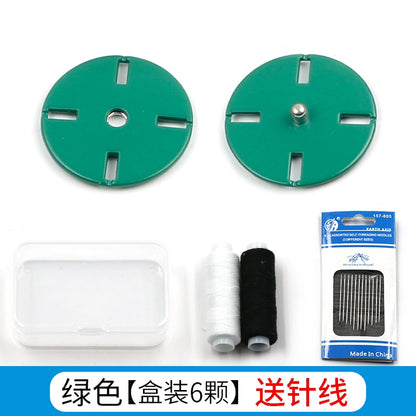 3474★ Botones finos ocultos de metal Botones pequeños de abrigo de visón de lana de cachemira para mujer Botones Botones invisibles de alta calidad Botones madre