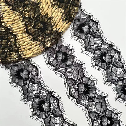 3754 Exportation française simple fleur dentelle à cils, bandoulière, ceinture matériel décoratif bricolage décolleté accessoires largeur 8CM