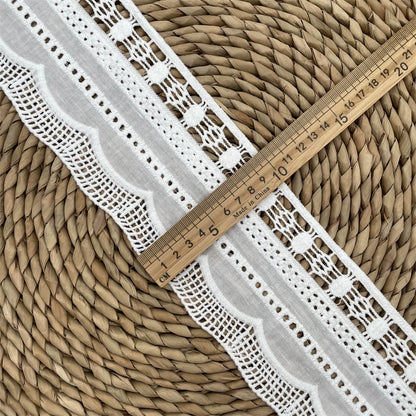 3795 Exquisita tela de algodón étnica retro, tela de encaje bordado, accesorios de ropa DIY, costura de cortinas, tela para el hogar