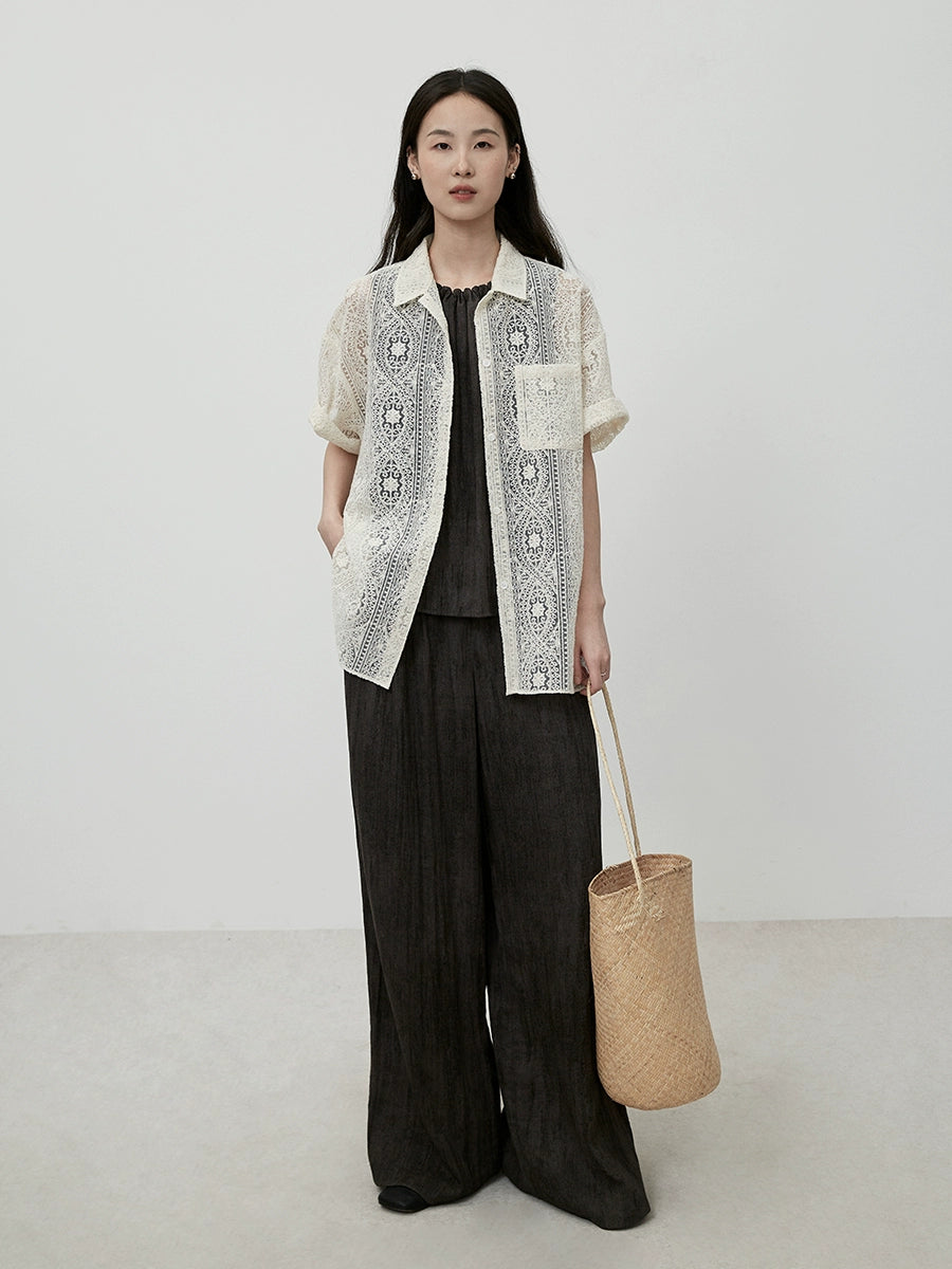 CAREMIND temperamento viajero viste traje gris sin mangas pantalones de piso de pierna ancha traje de dos piezas verano 