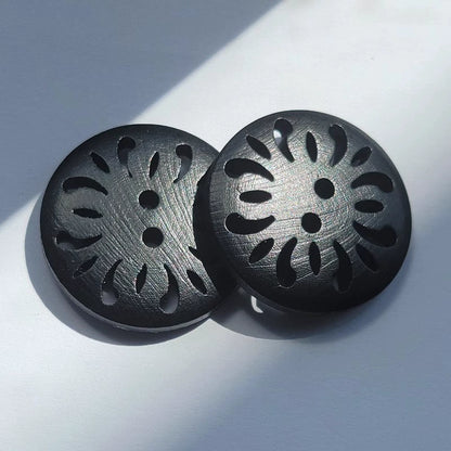 3418★  Natural wood buttons Hollow wood buttons Clothes hats Shoes Pants tops Decorative coats Sweater buttons