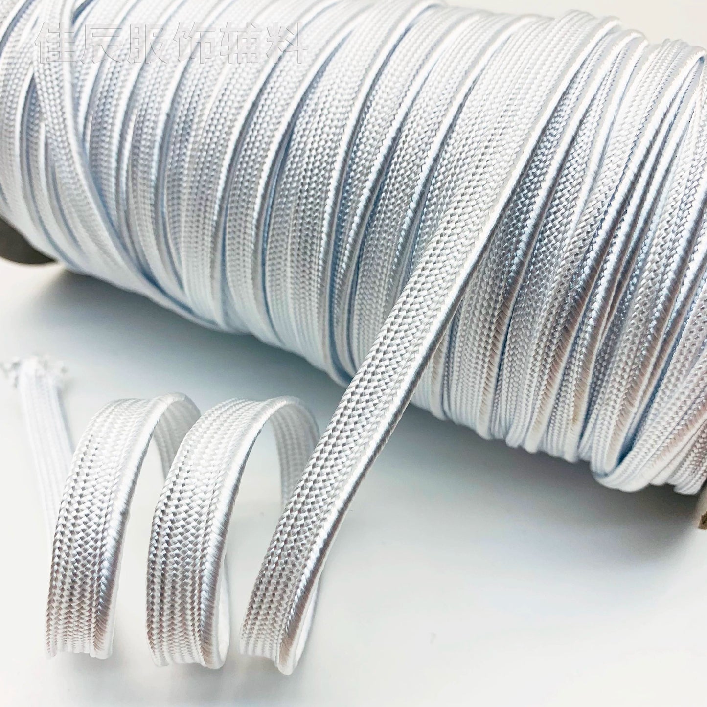 3849 Spot 39 colores 1 cm borde fino cinta maestra de seda brillante tira de brotes ribete cuerda borde incrustado tira cincha accesorios de ropa