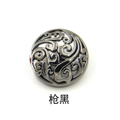 3449★ Botón de abrigo de metal de nube auspiciosa hueca segundo maestro Zhang Yunlei mismo botón de alta gama botón de chaqueta botón accesorios de ropa