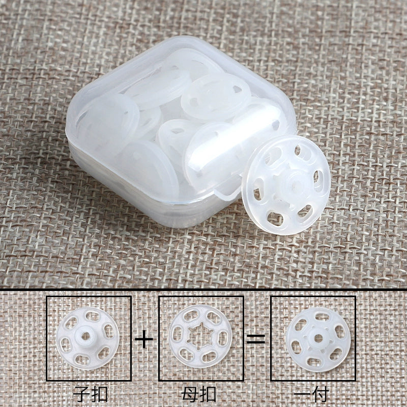 3475★ Abrigo de lana con botones a presión de nailon de color, botones para madre e hijo, botones ocultos invisibles de plástico, botones redondos para camisa antiluz