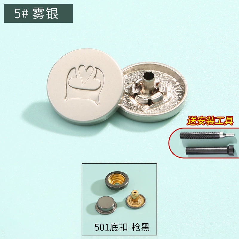 3410★ Boutons pression haut de gamme sans couture pour vêtements pour femmes, boutons mère et enfant, boutons quatre en un, boutons de doudoune, boutons boutons, boutons cachés invisibles.