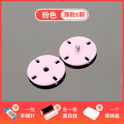 3483★ Botones de abrigo Botones ocultos de color Botones de madre Botones de mujer de lana Botones grandes redondos de ropa Botones de metal de cachemira